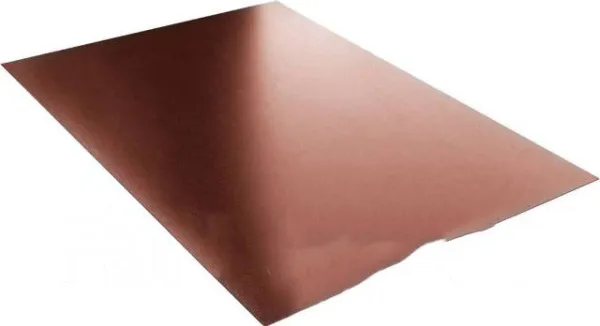 Плоский лист 0,5 Satin с пленкой RAL 8014 сепия коричневый