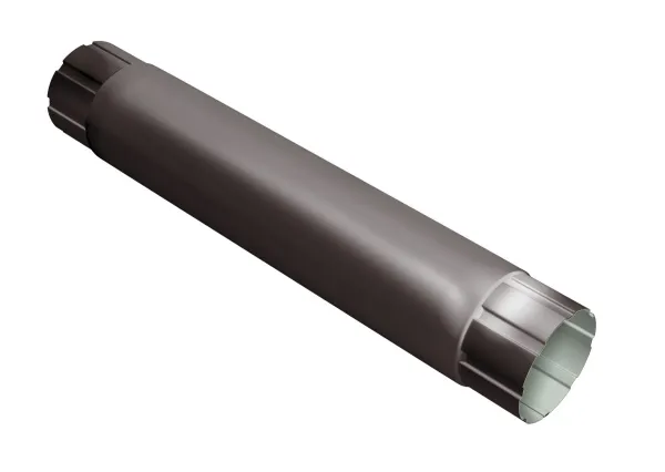 VEGAStyle 125/100 RAL9003 Труба соединительная 1м