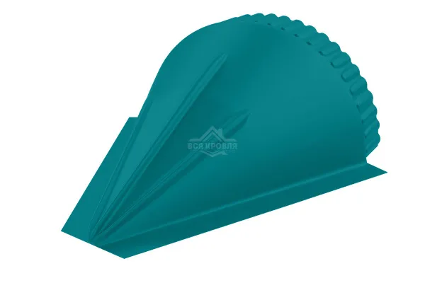 Заглушка конусная 0,45 PE RAL 5021 водная синь