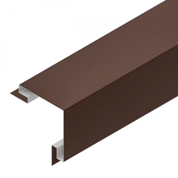 Aquasystem Торцевая планка наружная 100х100х2000мм SV25 GreenCoat Crown BT 0,5мм RR32 Matt