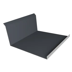 Планка примыкание нижнее к трубе для Кликфальц Pro 0,45 Drap TR lite RAL 7024 мокрый асфальт (3м)
