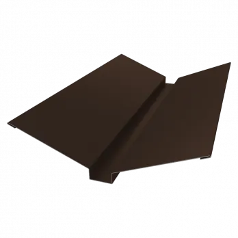 Планка ендовы верхней 115х30х115 0,5 Rooftop Matte RAL 7024 мокрый асфальт (2,5м)