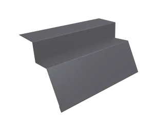 Планка карнизная широкая 100х85 0,5 PE с пленкой RAL 7004 сигнальный серый (2м)