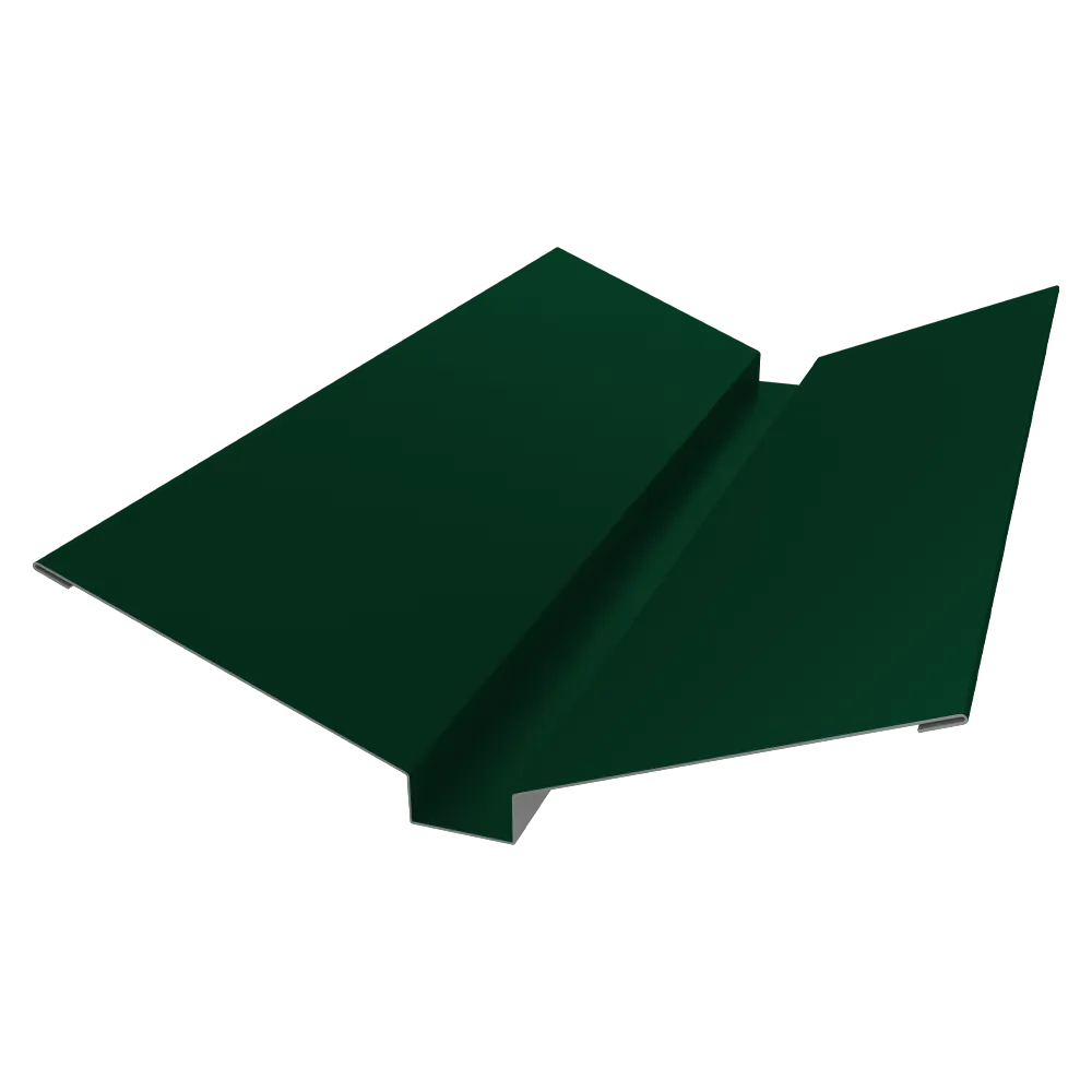 Планка ендовы верхней 115х30х115 0,5 Satin Matt RAL 9005 черный (2м)