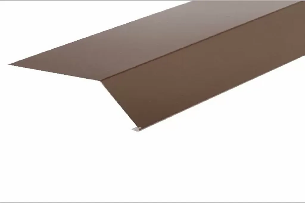 Планка капельник 100х55 0,45 PE с пленкой RAL 8017 шоколад (2,5м)