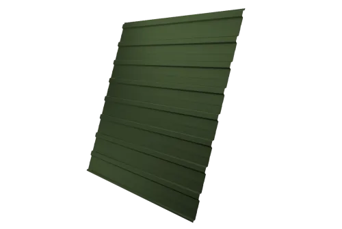 Профнастил С10В Grand Line 0,5 GreenCoat Pural BT RR 11 темно-зеленый (RAL 6020 хромовая зелень)
