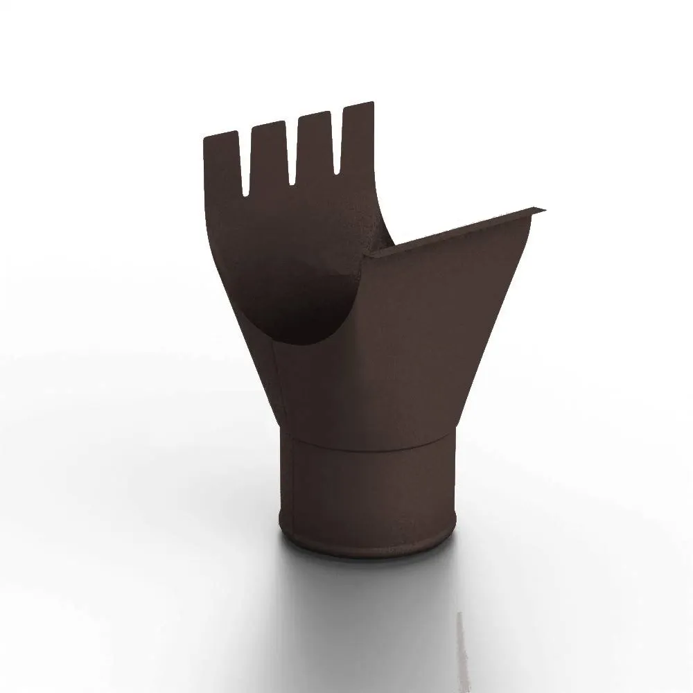 Воронка выпускная D125/100 Foramina Freeze (FRZ_D-01-DarkBrown\DarkBrown-0.6)