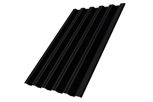 Профнастил С20В Grand Line 0,5 PurLite Мatt RAL 9005 черный
