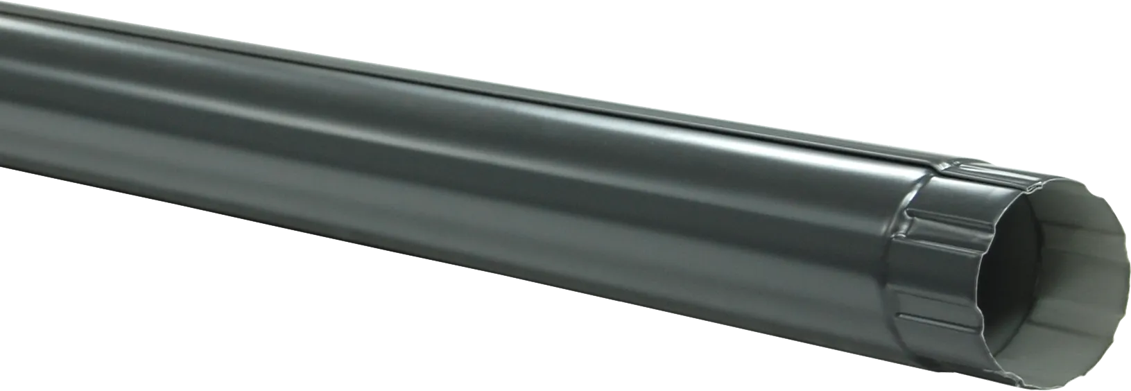 VEGAStyle 125/90 RAL7004 Труба круглая 1м