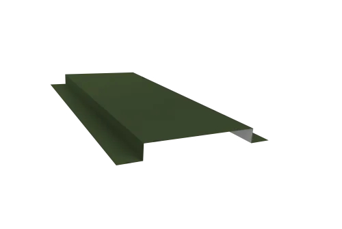 Планка примыкания в штробу 60 Grand Line 0,5 GreenCoat Pural BT с пленкой RR 11 темно-зеленый (RAL 6020 хромовая зелень) (2,5м)