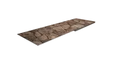 Планка торцевая 80х100 0,45 Print Elite Sand Stone TwinColor (2м)