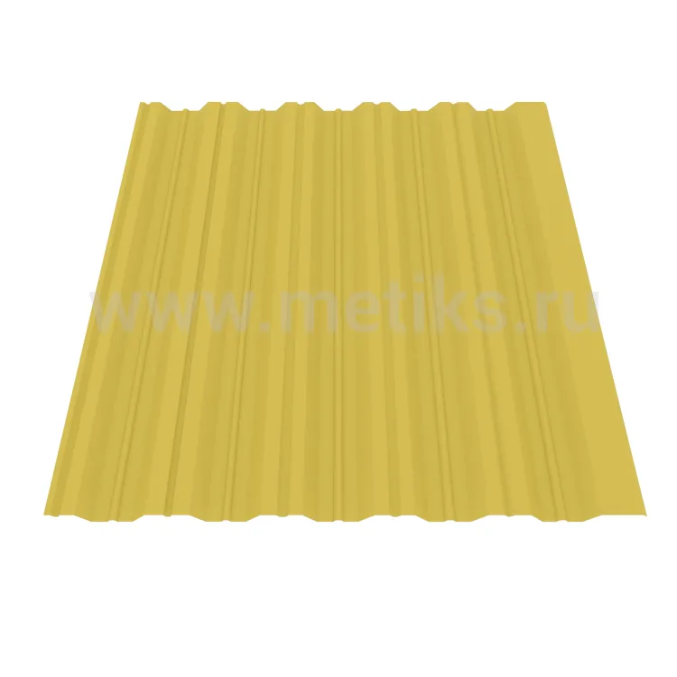 Профнастил HC35R 0,5 Satin RAL 1021 рапсово-желтый