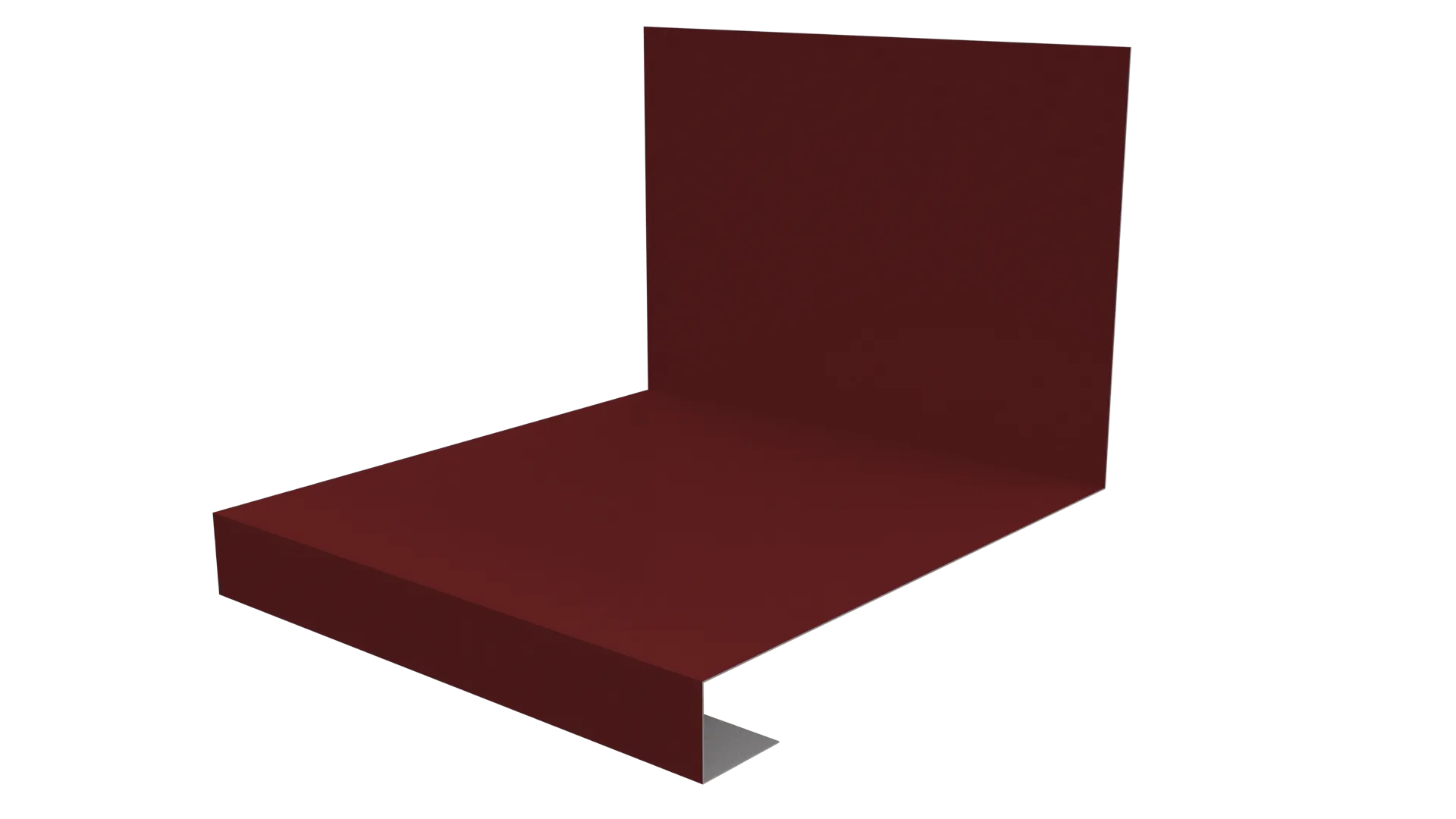 Планка примыкание нижнее к трубе для Кликфальц Pro 0,45 PE с пленкой RAL 9005 черный (3м)