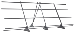 Решетка снегозадержателя 2,5 м RAL 9005