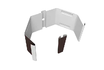 Крепление трубы для гофры на дерево Vortex Lite PE RAL 8017 шоколад