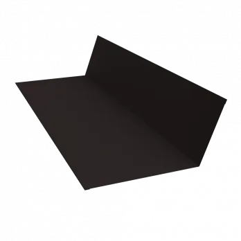 Планка ендовы верхней 145х145 0,5 PurLite Matt RAL 9005 черный (3м)