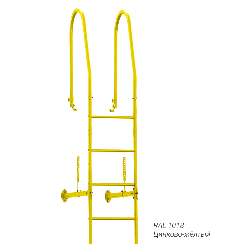 Лестница стеновая Grand Line RAL 3020 3м