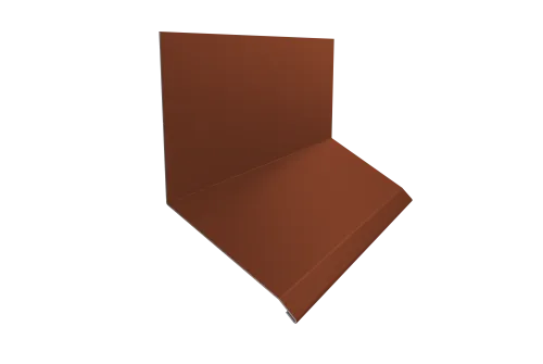 Планка примыкание нижнее к трубе для Кликфальц Pro Grand Line 0,5 PurLite Matt RAL 8004 терракота (2м)