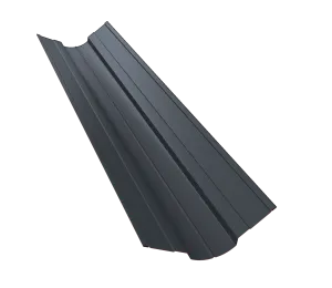 Планка конька фигурного 70x70 0,45 Drap ST RAL 9005 черный (2,5м)