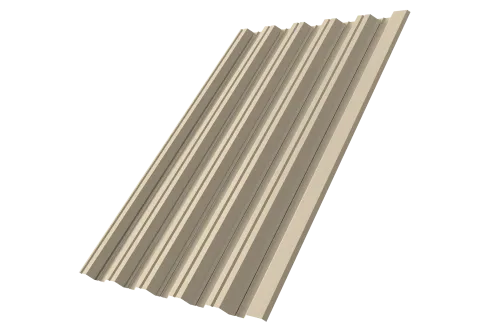 Профнастил С20R 0,5 Satin RAL 1015 светлая слоновая кость