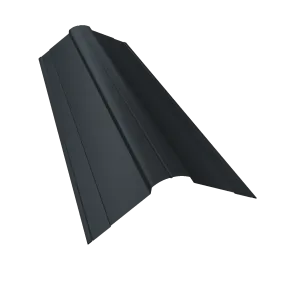 Планка конька фигурного 70x70 0,45 Drap ST RAL 7024 мокрый асфальт (2,5м)