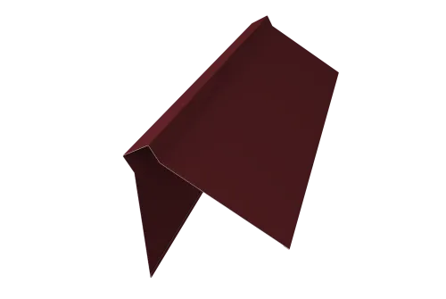 Планка конька фигурного 100x100 0,5 Satin Matt RAL 3005 красное вино (2,5м)