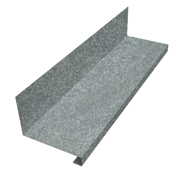 Планка примыкание нижнее к трубе для Кликфальц Pro 0,7 Zn (2м)