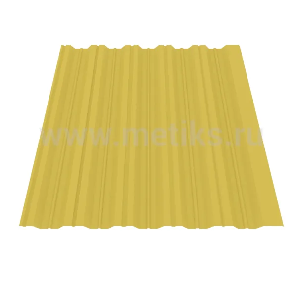 Профнастил HC35R 0,5 Satin RAL 1021 рапсово-желтый
