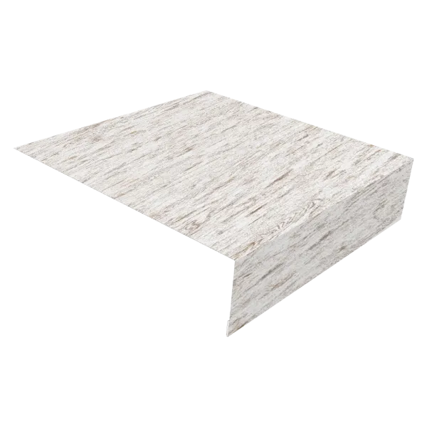 Планка торцевая 80х100 0,45 Print Elite Snow Wood TwinColor (3м)