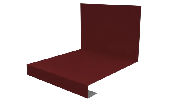 Планка примыкание нижнее к трубе для Кликфальц Pro 0,45 PE с пленкой RAL 9005 черный (3м)