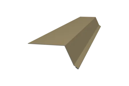 Планка конька фигурного 100x100 0,45 PE с пленкой RAL 1015 светлая слоновая кость (2,5м)