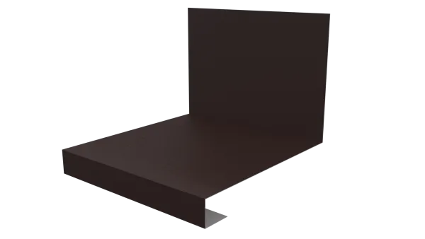 Планка примыкание нижнее к трубе для Кликфальц Pro 0,45 Drap ST RAL 9005 черный (2,5м)