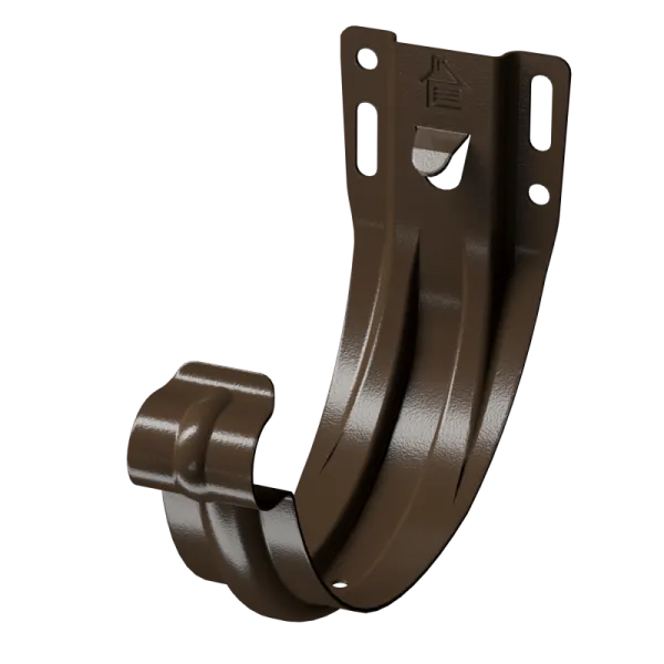 VEGAStyle 125/90 RAL7024 Держатель желоба карнизный штампованный (короткий)