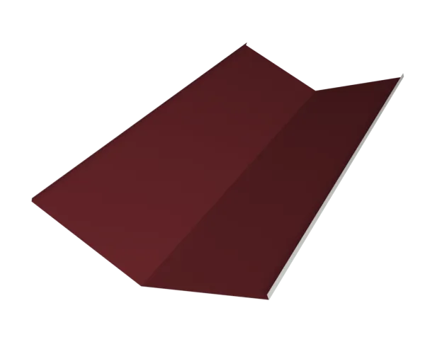 Планка ендовы верхней 145х145 0,5 GreenCoat Pural BT, matt RR 29 красный (3009) (2м)