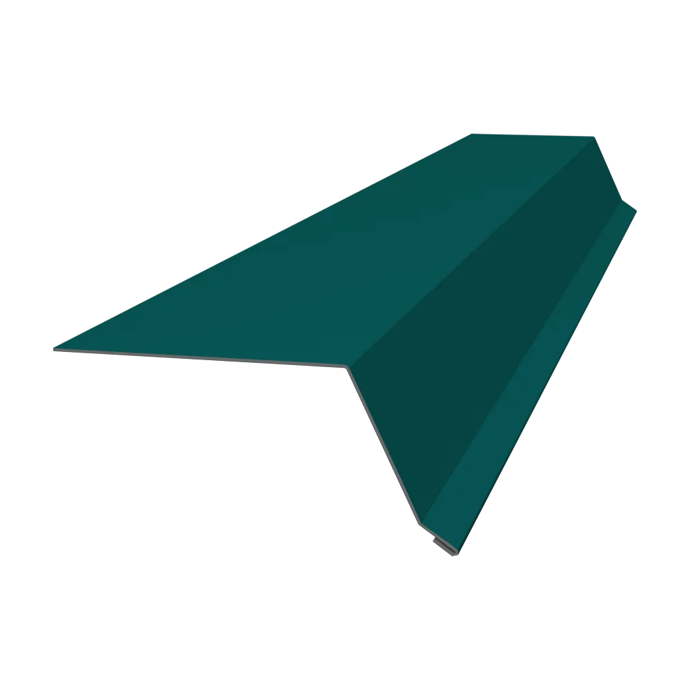 Планка капельник 100х55 0,45 PE с пленкой RAL 9006 бело-алюминиевый (2,5м)