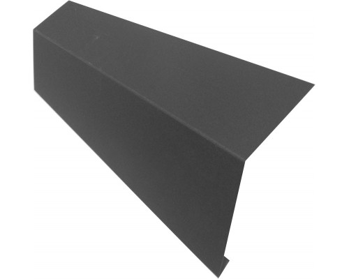 Планка карнизная широкая 100х85 0,5 PurLite Matt RAL 7024 мокрый асфальт (2,5м)