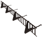 Снегозадержатель решетчатый на нат./ч RR 32 (для профиля до 50мм)