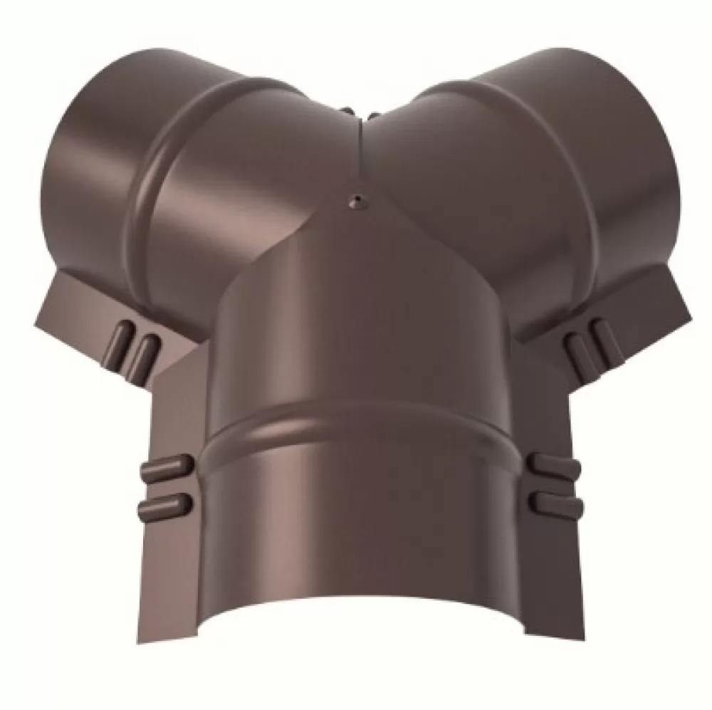 Aquasystem Y-тройник конька полукруглого R90мм Rooftop Matt, 0,5мм RR32 Matt