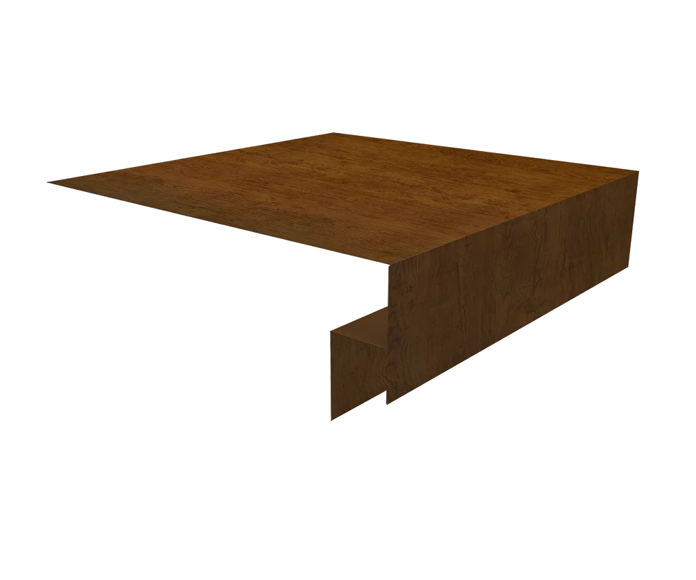 Планка капельник 100х55 0,45 Print Elite Golden Wood TwinColor (3м)