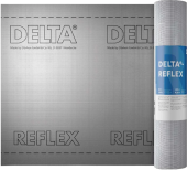 DELTA-REFLEX пароизоляционная пленка с алюминиевым рефлексным слоем Sd=150 1,5х50м