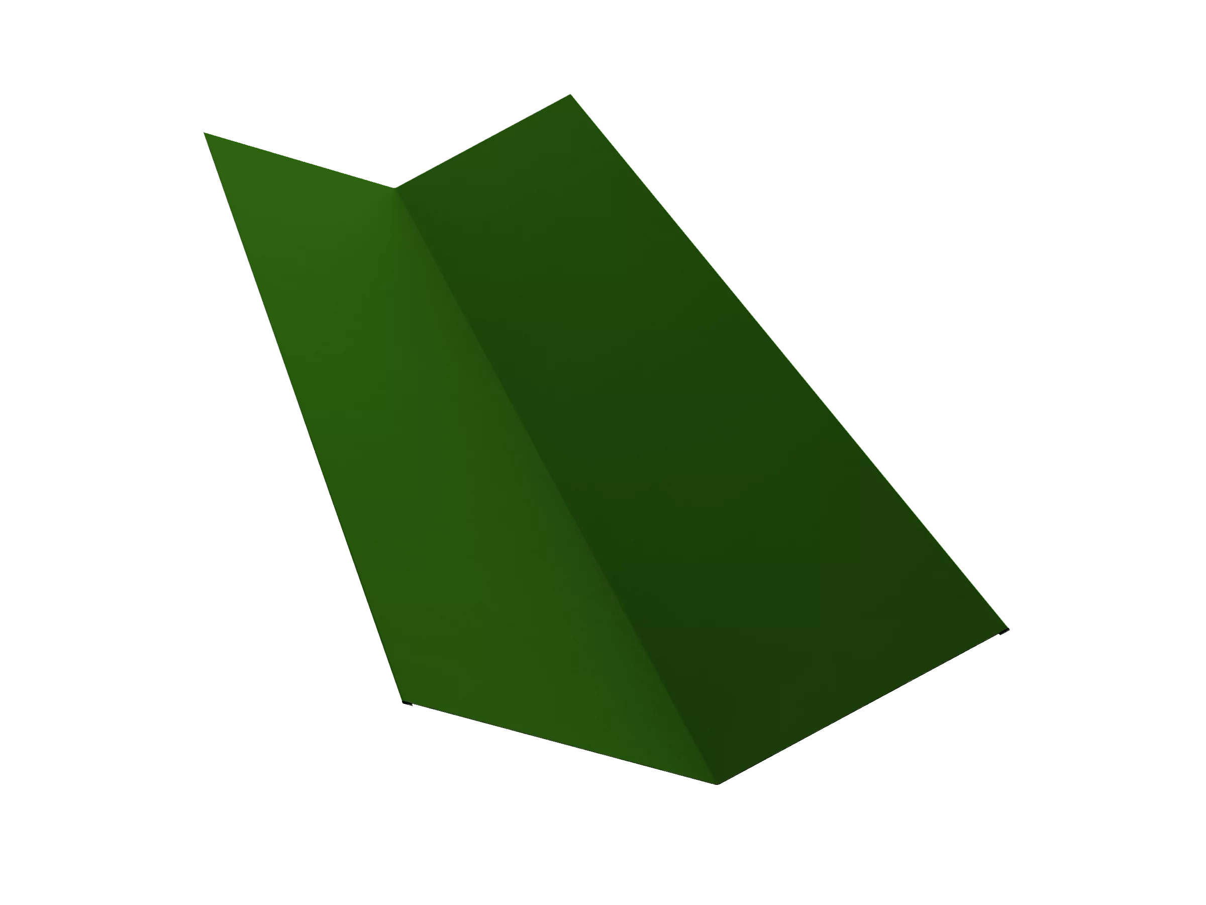 Планка ендовы верхней 145х145 0,45 PE с пленкой RAL 9005 черный (2,5м)