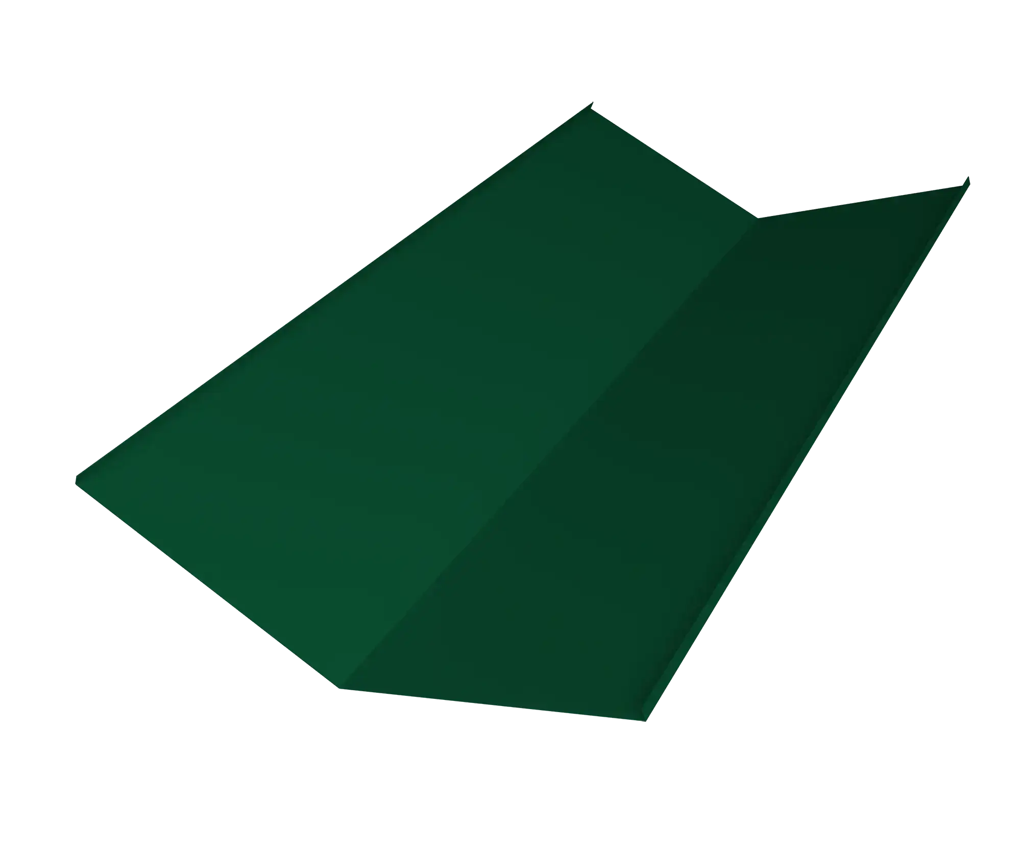 Планка ендовы нижней 300х300 0,5 Satin Matt RAL 6005 зеленый мох (3м)