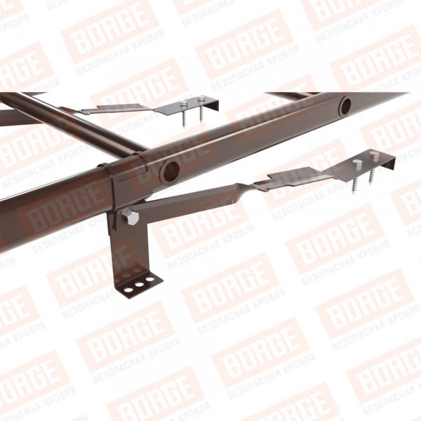 Borge Ступень кровельная BORGE для натуральной черепицы 350х600х1,2мм RAL8017