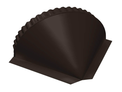 Заглушка торцевая 0,5 PurPro RAL 8017 шоколад