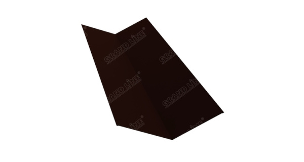 Планка ендовы верхней 145х145 0,45 Drap ST RAL 8004 терракота (2м)