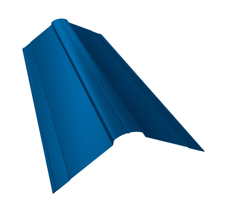 Планка конька фигурного 150x150 0,5 Satin Matt RAL 8004 терракота (2,5м)