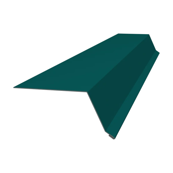 Планка капельник 100х55 0,45 PE с пленкой RAL 9006 бело-алюминиевый (2,5м)