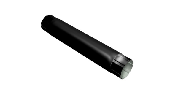 VEGAStyle 125/90 RAL9005 Труба соединительная 1м