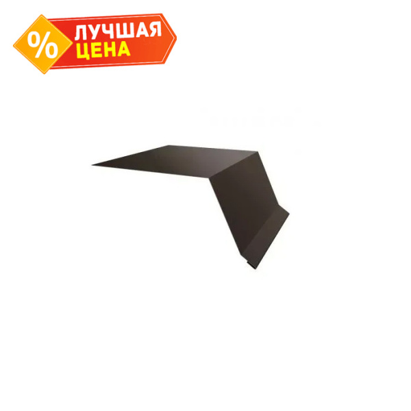 Планка карнизная широкая 100х85 0,5 PurLite Matt RR 32 темно-коричневый (2,5м)