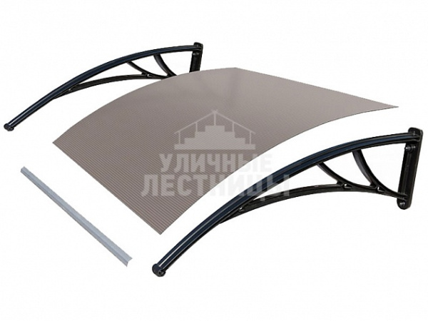 Fakro StopRain Усиленный козырек бронзовый (УКЧ-ПБ) 1500мм (150,5х107х31,5 см)
